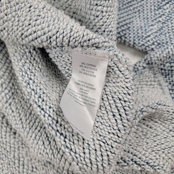 Faherty Hoodie Adult Blue‎ Pullover Pocket Whitewater Drug Rug Womens XS - Picture 8 of 10